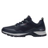 Chaussure de randonnée bleu marine imperméable pour hommes, semelle amortissante et robuste