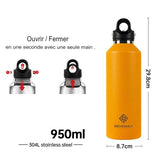 Bouteille isotherme écologique pour la randonnée et le camping