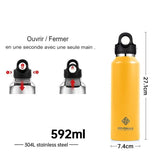 Bouteille isotherme écologique pour la randonnée et le camping