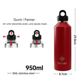 Bouteille isotherme écologique pour la randonnée et le camping