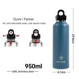 Bouteille isotherme écologique pour la randonnée et le camping