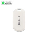 Localisateur de clés AIYATO blanc rectangulaire unique, compatible Apple Find My