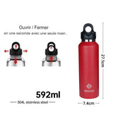 Bouteille isotherme écologique pour la randonnée et le camping