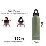 Bouteille isotherme écologique pour la randonnée et le camping