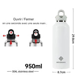 Bouteille isotherme écologique pour la randonnée et le camping