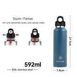 Bouteille isotherme écologique pour la randonnée et le camping
