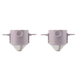 Lot de 2 filtres à café réutilisables violets en acier inoxydable, faciles à utiliser