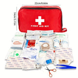 Kit de secours 184 pièces détaillé avec énumération de 30 types d'éléments