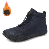 Bottes de randonnée bleues imperméables avec doublure chaude