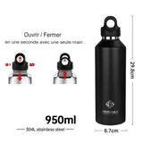 Bouteille isotherme écologique pour la randonnée et le camping