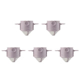 Filtre à café réutilisable en acier inoxydable léger et écologique, couleur violette, lot de 5 pièces