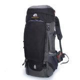 Sac à dos de camping 65 L noir, grand et durable pour alpinisme