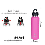 Bouteille isotherme écologique pour la randonnée et le camping