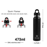 Bouteille isotherme écologique pour la randonnée et le camping