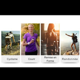 Activités sportives telles que cyclisme, course, remise en forme et randonnée