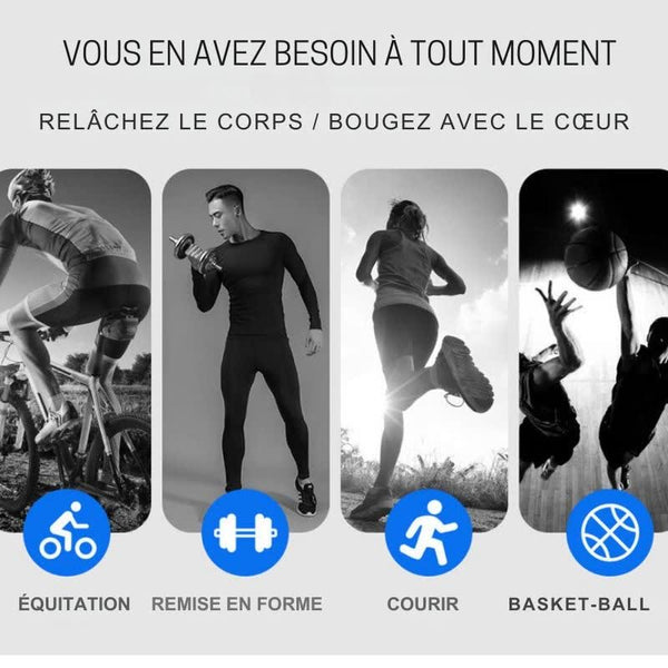 Activités recommandées pour sous-vêtements de compression équitation, remise en forme, courir, basket-ball