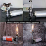 Adaptateur de gaz extérieur utilisé avec différentes cuisinières et lampes à gaz