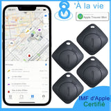 Application mobile affichant la position des articles avec localisateurs de clés Bluetooth AIYATO, compatible Apple Find My