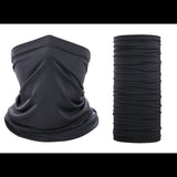 Bandana noir tactique, idéal pour le cyclisme et la chasse avec protection maximale