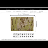 Bandana camouflage en taille unique de 39x24 cm, idéal pour diverses activités de plein air