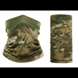 Bandana camouflage vert et marron, parfait pour la chasse et les activités militaires