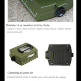 Boussole portable de navigation avec étui de transport et affichage LED