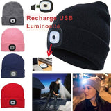 Bonnets à LED rechargeables par USB, lampe frontale puissante, plusieurs couleurs disponibles