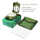 Boussole portable de navigation avec étui de transport et affichage LED