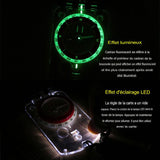 Boussole avec effet lumineux et règle de carte, outil essentiel pour la survie en plein air