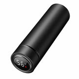 Bouteille thermos noire avec affichage numérique de la température, 500 ml, pour mesurer la température des boissons