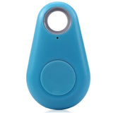 Traceur GPS Bluetooth bleu ciel, petite taille avec trou d'attache pratique
