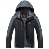 Veste légère étanche de randonnée pour homme, noire, capuche et poche zippée