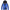 Veste légère étanche de randonnée bleue pour homme, capuche et zip frontal
