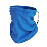 Cache-cou thermique bleu en polaire, protection contre le froid, parfait pour le ski et la randonnée