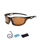 Lunettes de soleil polarisées marron avec accessoires inclus