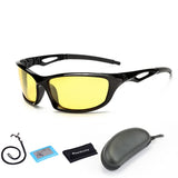 Lunettes de soleil polarisées avec verres jaunes et accessoires