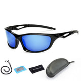 Lunettes de soleil polarisées bleues avec accessoires inclus