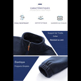 Caractéristiques de la veste polaire tissu respirant, antistatique, garde au chaud, élastique aux poignets