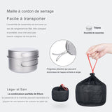 Ensemble de poêles et casseroles, multifonction, pliant, compact et efficace