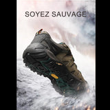 Chaussures de randonnée en cuir suédé pour homme, semelle robuste, soyez sauvage, baskets résistantes