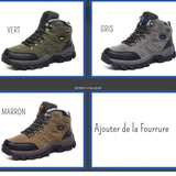 Bottes de randonnée en fourrure pour toutes saisons, confort et durabilité