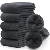 Chaussettes mérinos épaisses pour hommes et femmes, empilées pour montrer l'épaisseur et le confort