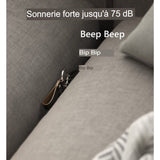 Clés perdues sur canapé localisées grâce au localisateur AIYATO avec sonnerie forte de 75 dB