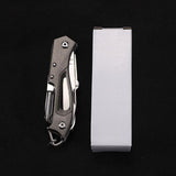 Couteau de poche multifonction compact pour la randonnée
