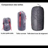 Comparaison des tailles de sacs de compression pour sacs de couchage