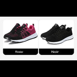 Comparaison des chaussures de sport pour femmes, modèles noirs et noirs roses disponibles