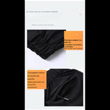 Conception détaillée de la poche de hanche et de la ceinture élastique d'un pantalon noir d'été pour homme