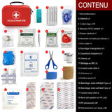 Trousse de premiers secours compacte et étanche pour la maison et l'extérieur