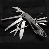 Couteau de poche multifonction compact pour la randonnée