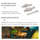 Ensemble de couverts multifonction, pliable et léger pour la randonnée et le camping